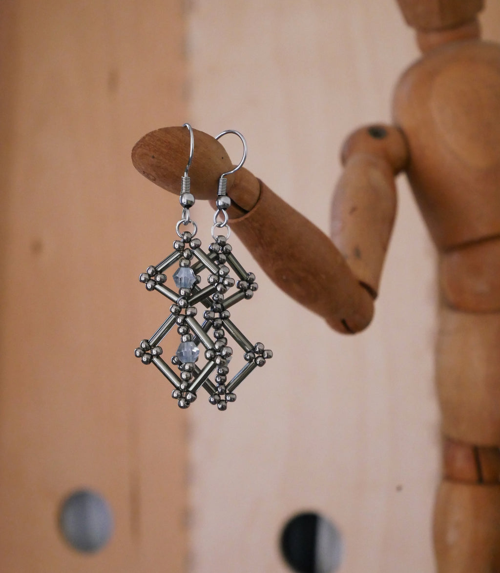 Triceratium Spécimen n°1 • Boucles d'oreilles