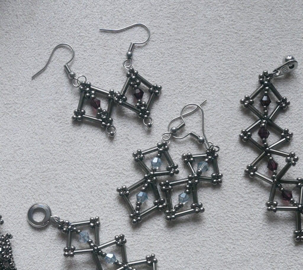 Triceratium Spécimen n°2 • Boucles d'oreilles
